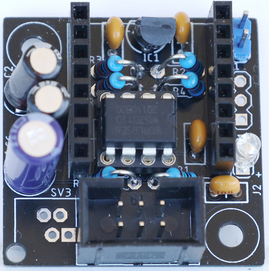 Bauteile für die Bestückung der Platine 501