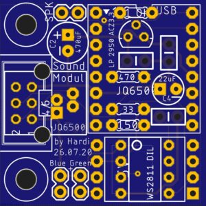 Platine "Sound-Modul JQ6500-3"
