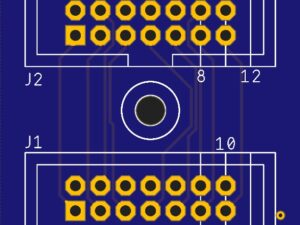 Verlängerungsplatine für Wannenstecker 6 - 14 polig (258)