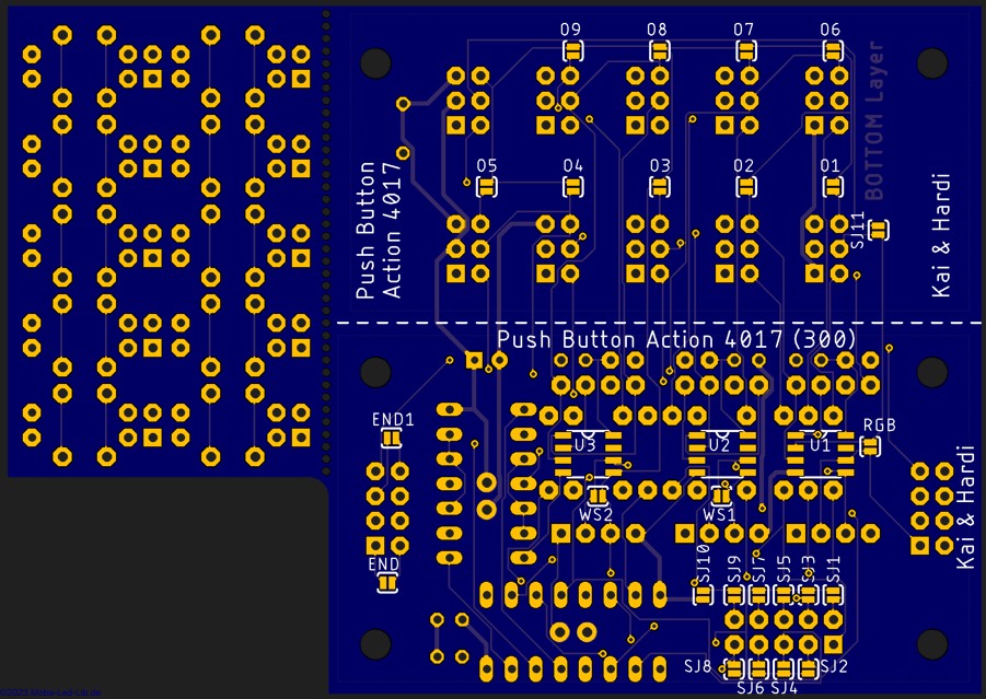 Push-Button Action 4017 – Platine 300 –
