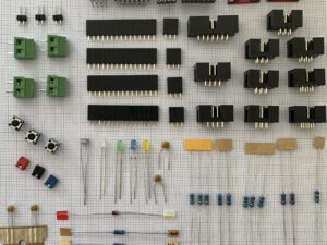 Bauteile für die Bestückung der Platine "Hauptplatine 101"