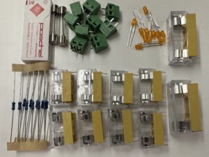 Bauteile für die Bestückung der Platine 220