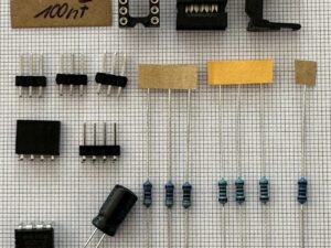 Bauteile für die Bestückung der Platine "Modul WS2811 Servo LED 510"