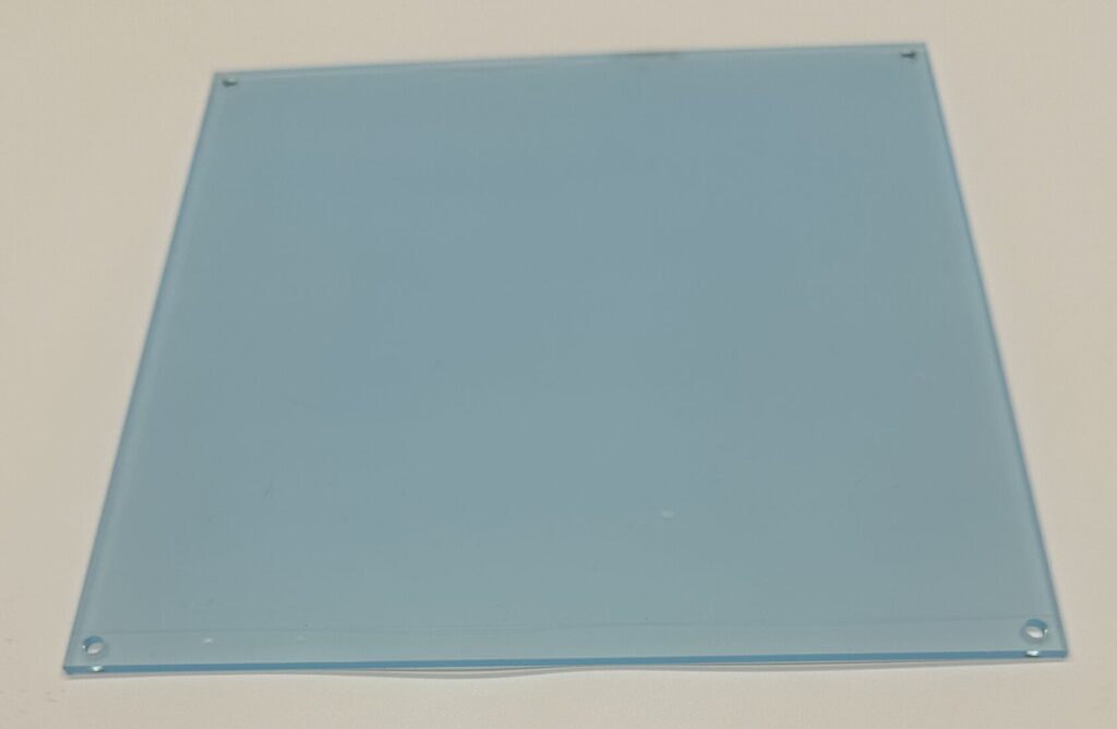 Plexiglasfront WordClock Anzeige
