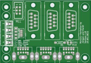 Verteilerplatine für die MirZ21 (121)