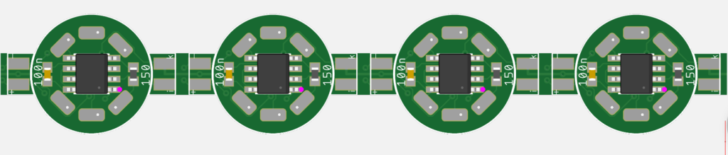 Platine für RGB-Taster
