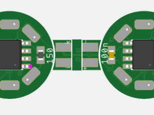 Platine für RGB-Taster