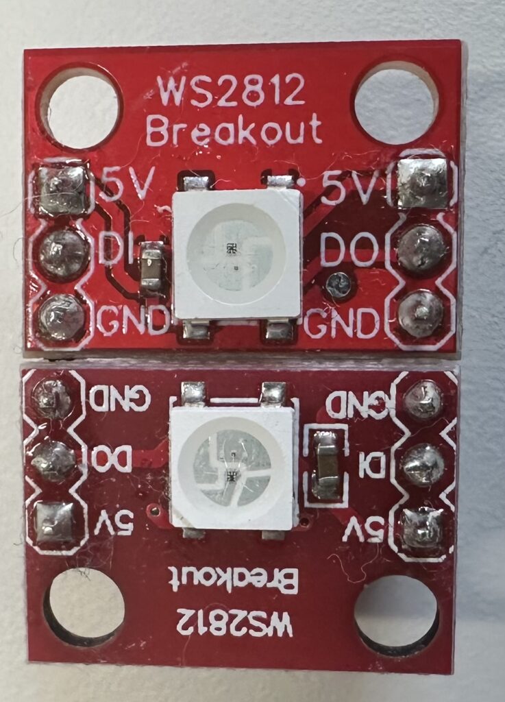 10x BreakOut WS2812B 5V RGB - mangelhaft -